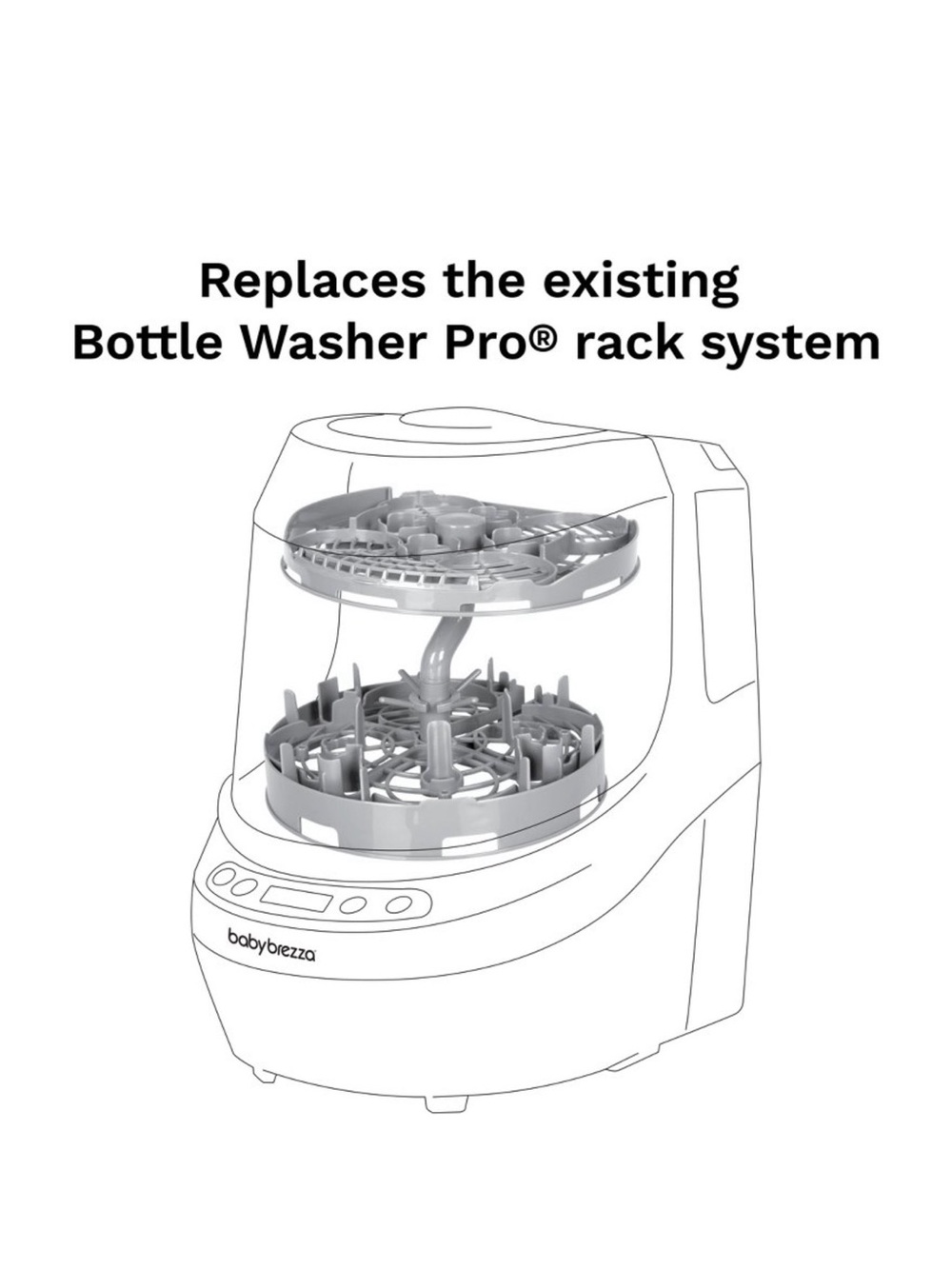 Baby Brezza Bottle Washer Pro Breast Pump Parts Replacement Rack - Picture 4 of 5